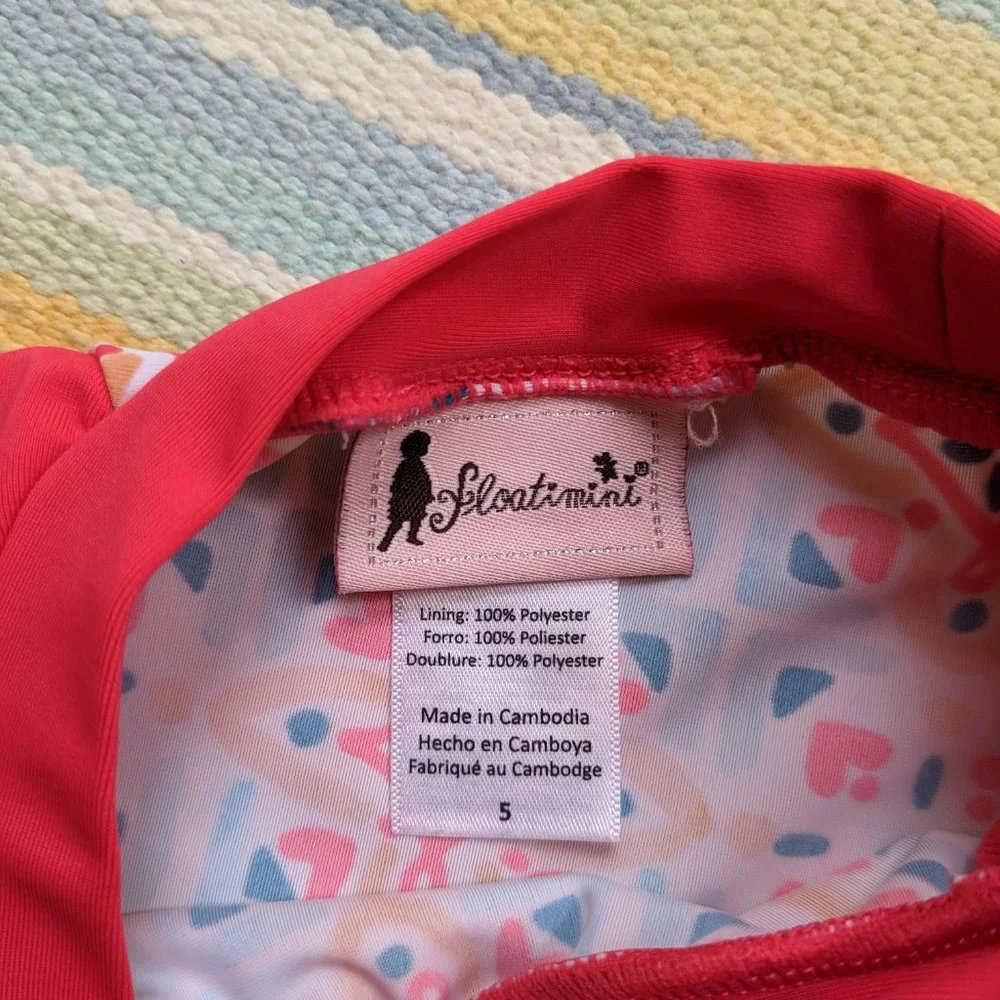 ⭐ Floatimini rashguard & tankini set size 5